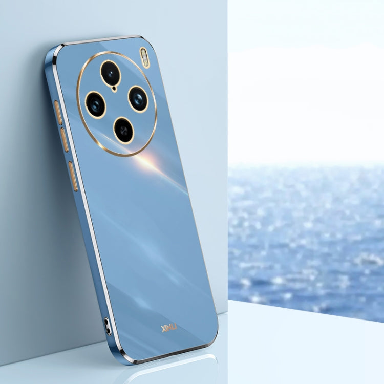For vivo X100 Pro 5G XINLI Straight Edge 6D Electroplate TPU Phone Case(Celestial Blue) - vivo Cases by XINLI | Online Shopping South Africa | PMC Jewellery | Buy Now Pay Later Mobicred
