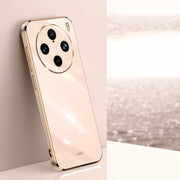 For vivo X100 Pro 5G XINLI Straight Edge 6D Electroplate TPU Phone Case(Pink)