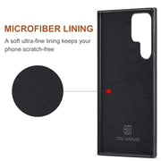 For Samsung Galaxy S24 Ultra 5G DG.MING M2 Series 3-Fold Multi Card Bag + Magnetic Phone Case(Brown)