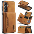 For Samsung Galaxy S24+ 5G DG.MING M2 Series 3-Fold Multi Card Bag + Magnetic Phone Case(Brown) - free shipping - PMC Jewellery - Order now!