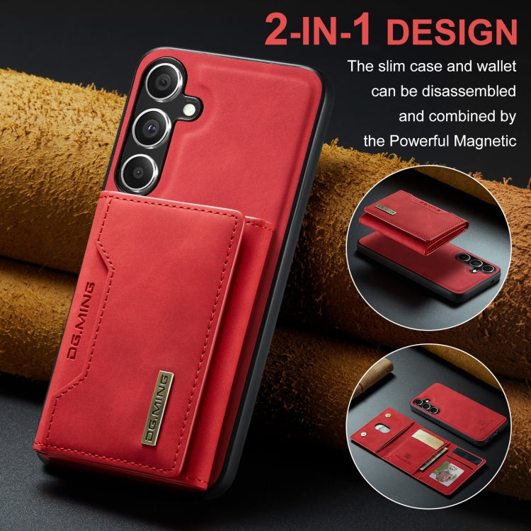 For Samsung Galaxy S24 5G DG.MING M2 Series 3-Fold Multi Card Bag + Magnetic Phone Case(Red) - free shipping - PMC Jewellery - Order now!
