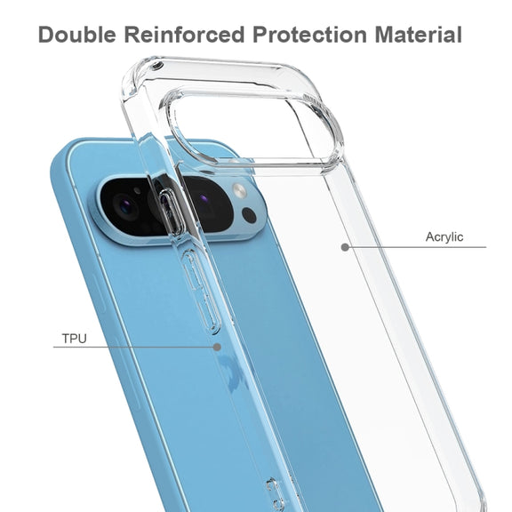 For Google Pixel 9 Pro Scratchproof Acrylic TPU Phone Case(Transparent)