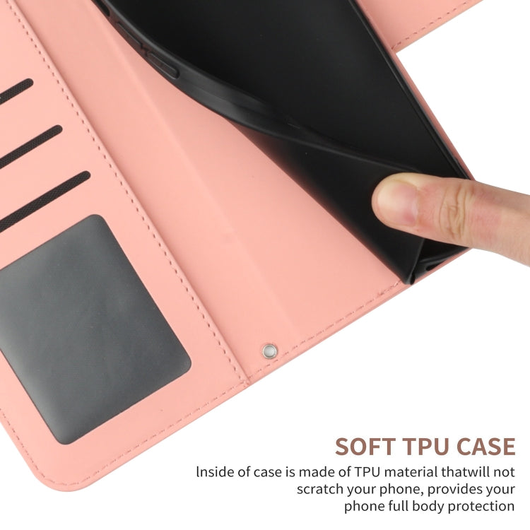 For Xiaomi 14 Skin Feel Sun Flower Embossed Flip Leather Phone Case with Lanyard(Pink) - 14 Cases by PMC TechLife | Online Shopping South Africa | PMC TechLife | Buy Now Pay Later Mobicred
