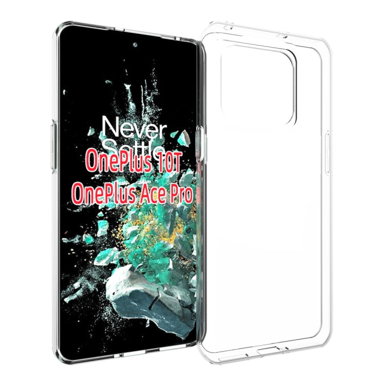 For OnePlus 10T 5G Waterproof Texture TPU Phone Case(Transparent) - OnePlus Cases by PMC TechLife | Online Shopping South Africa | PMC TechLife