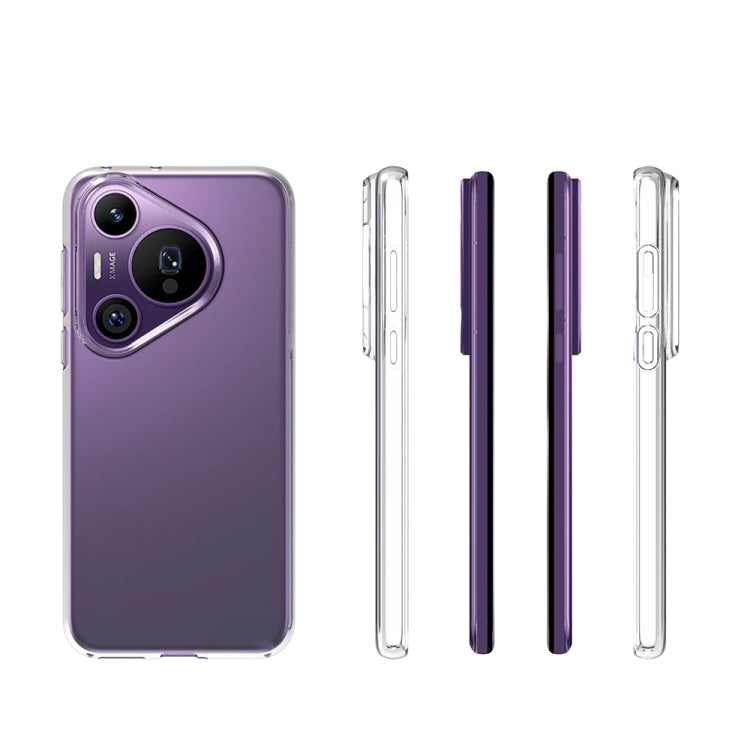 For Huawei Pura 70 Pro / 70 Pro+ Water-resistant Texture TPU Phone Case(Transparent)