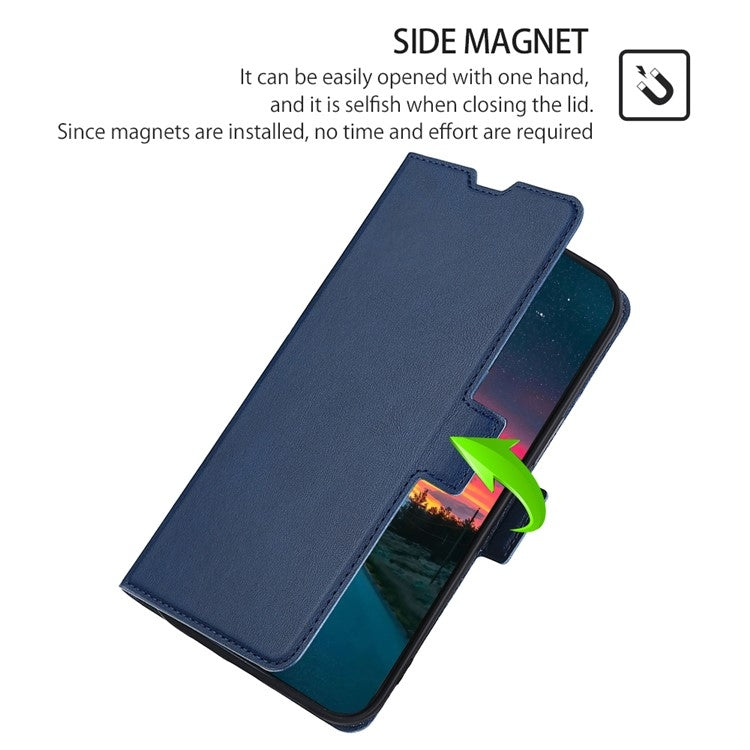 For Huawei Pura 70 Pro / Pro+ Ultra-thin Voltage Side Buckle Horizontal Flip Leather Phone Case(Blue) - free shipping - PMC Jewellery - Order now!