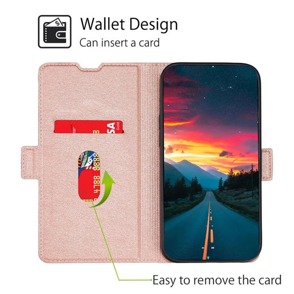 For Huawei Pura 70 Pro / Pro+ Ultra-thin Voltage Side Buckle Horizontal Flip Leather Phone Case(Rose Gold)