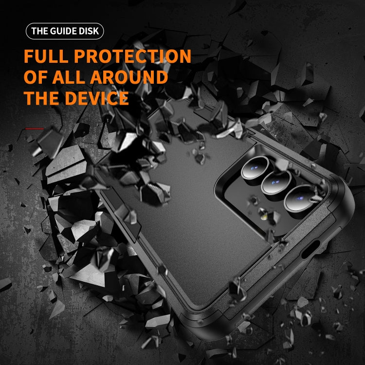 For Samsung Galaxy S24 5G TPU + PC Shockproof Protective Phone Case(Black) - Galaxy S24 5G Cases by PMC TechLife | Online Shopping South Africa | PMC TechLife