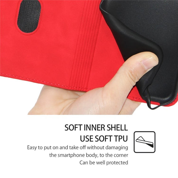 For Xiaomi 14 Skin Feel Magnetic Leather Phone Case(Red)