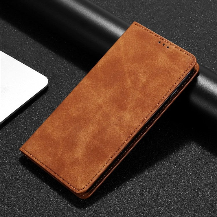 For Huawei Pura 70 Pro / Pro+ Skin Feel Magnetic Leather Phone Case(Light Brown)