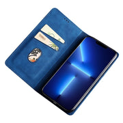 For Huawei Pura 70 Pro / Pro+ Skin Feel Magnetic Leather Phone Case(Blue)