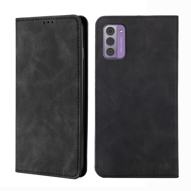 For Nokia G42 5G Skin Feel Magnetic Leather Phone Case(Black)