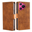 For Huawei Pura 70 5G Skin Feel Crocodile Magnetic Clasp Leather Phone Case(Brown) - free shipping - PMC Jewellery - Order now!