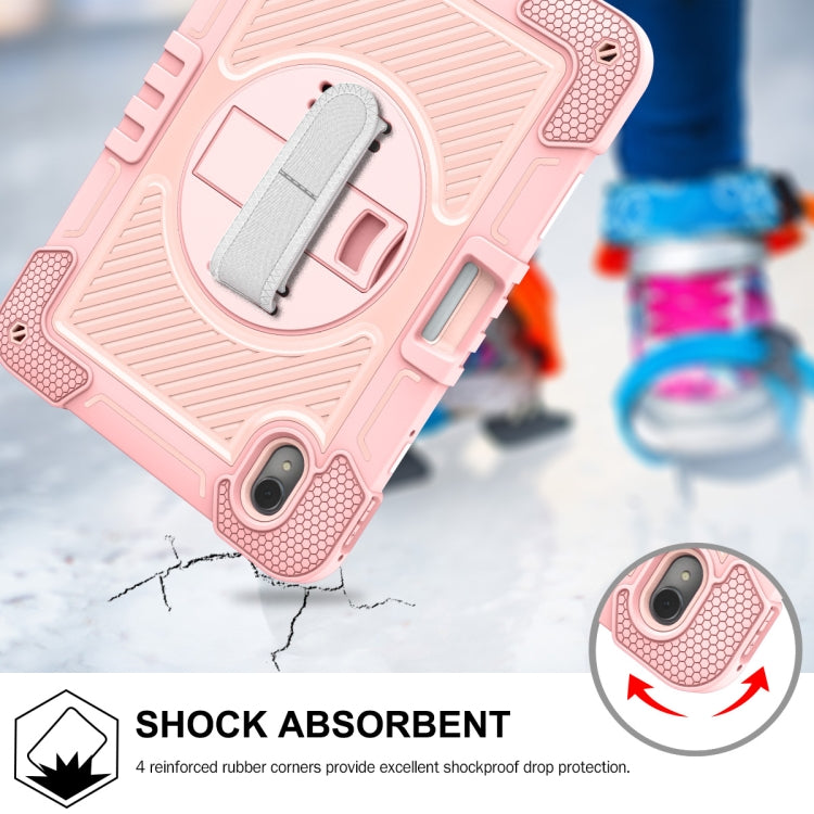 For Huawei MatePad 11 2023 360 Degree Rotation PC Contrast Silicone Tablet Case(Rose Gold) - Huawei by PMC TechLife | Online Shopping South Africa | PMC TechLife | Buy Now Pay Later Mobicred