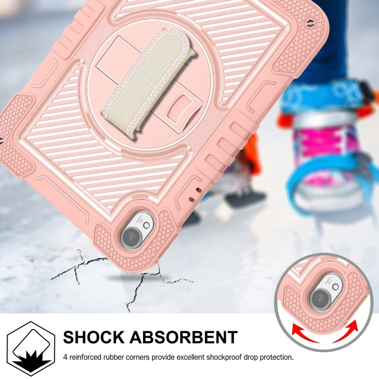 For Huawei MatePad 11.5 2023 360 Degree Rotation PC Contrast Silicone Tablet Case(Rose Gold) - Huawei by PMC TechLife | Online Shopping South Africa | PMC TechLife | Buy Now Pay Later Mobicred
