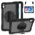 For Huawei MatePad 11.5 2023 360 Degree Rotation PC Contrast Silicone Tablet Case(Black) - Huawei by PMC TechLife | Online Shopping South Africa | PMC TechLife | Buy Now Pay Later Mobicred