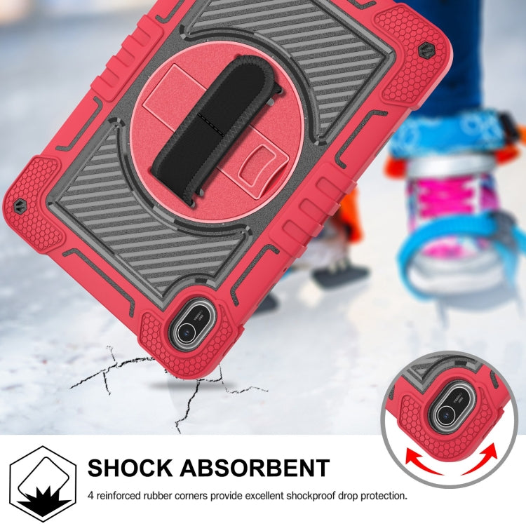 For Huawei MatePad SE 11 360 Degree Rotation PC Contrast Silicone Tablet Case(Red + Black) - Huawei by PMC TechLife | Online Shopping South Africa | PMC TechLife | Buy Now Pay Later Mobicred