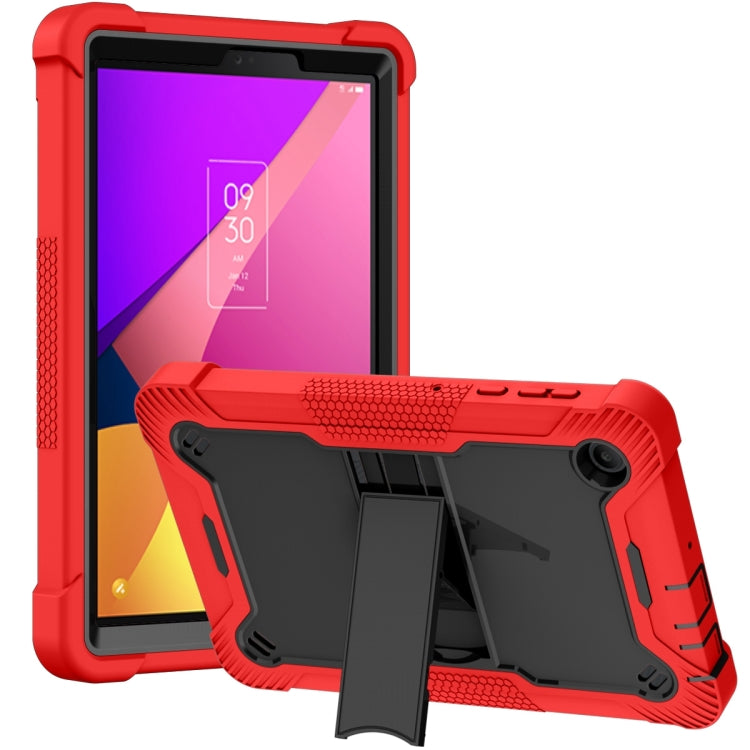 For TCL Tab 8 LE Shockproof Silicone Hybrid PC Tablet Case with Holder(Black + Red) - Others by PMC TechLife | Online Shopping South Africa | PMC TechLife | Buy Now Pay Later Mobicred