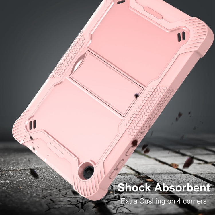 For TCL Tab 8 LE Shockproof Silicone Hybrid PC Tablet Case with Holder(Rose Gold) - Others by PMC TechLife | Online Shopping South Africa | PMC TechLife | Buy Now Pay Later Mobicred