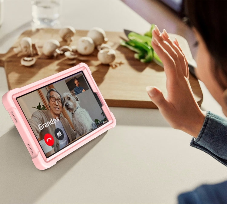 For TCL Tab 8 LE Shockproof Silicone Hybrid PC Tablet Case with Holder(Rose Gold) - Others by PMC TechLife | Online Shopping South Africa | PMC TechLife | Buy Now Pay Later Mobicred