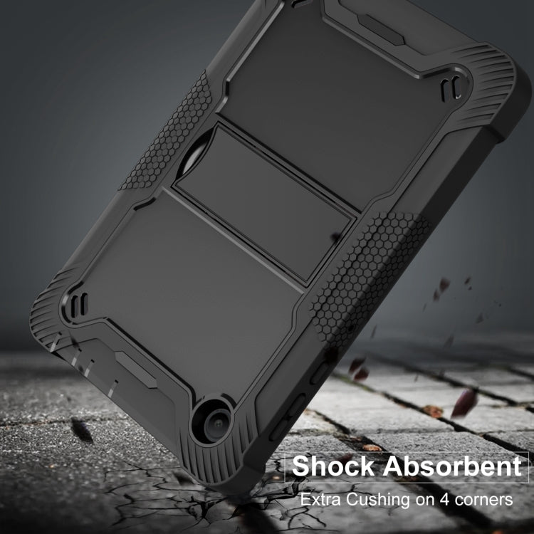 For TCL Tab 8 LE Shockproof Silicone Hybrid PC Tablet Case with Holder(Black) - Others by PMC TechLife | Online Shopping South Africa | PMC TechLife | Buy Now Pay Later Mobicred