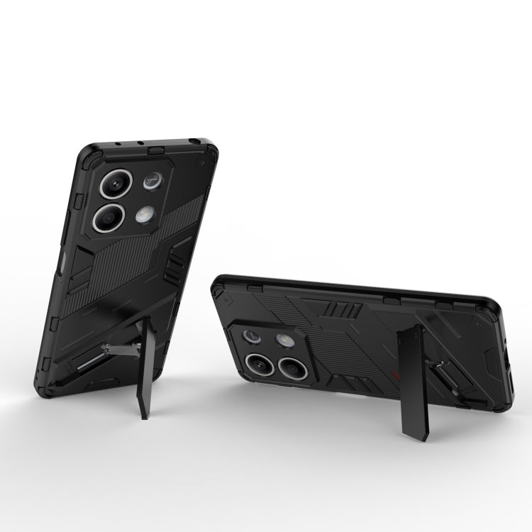 For Xiaomi Redmi Note 13 Punk Armor 2 in 1 PC + TPU Phone Case(Black) - Note 13 Cases by PMC TechLife | Online Shopping South Africa | PMC TechLife | Buy Now Pay Later Mobicred