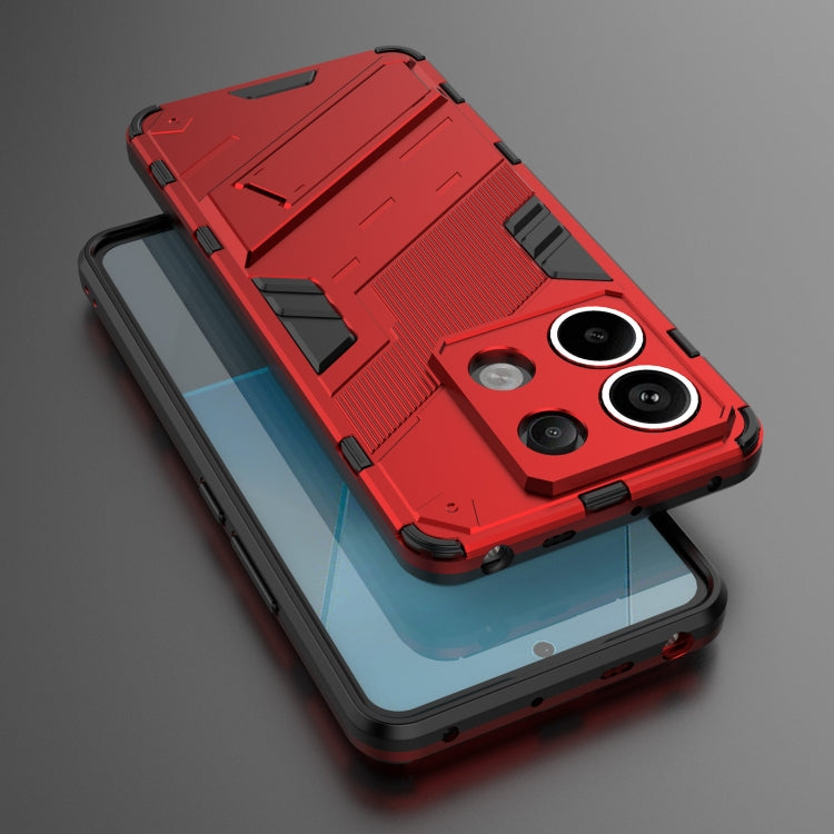 For Xiaomi Redmi Note 13 Pro+ Punk Armor 2 in 1 PC + TPU Phone Case(Red) - Note 13 Pro+ Cases by PMC TechLife | Online Shopping South Africa | PMC TechLife | Buy Now Pay Later Mobicred