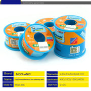 Mechanic HBD-366 40g Tin Solder Wire Lead-Free Solder Melt Rosin Core, Model:0.3mm