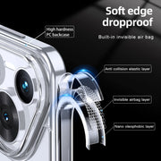 For Huawei Pura 70 Armor Clear TPU Hard PC Phone Case(Clear)
