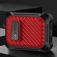 For AirPods Pro Alpha Carbon Fiber Wireless Bluetooth Earphone Protective Case(Red) - For AirPods Pro by PMC Jewellery | Online Shopping South Africa | PMC Jewellery | Buy Now Pay Later Mobicred