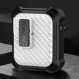 For AirPods 2 / 1 Alpha Carbon Fiber Wireless Bluetooth Earphone Protective Case(White) - For AirPods 1/2 by PMC Jewellery | Online Shopping South Africa | PMC Jewellery | Buy Now Pay Later Mobicred