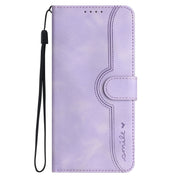 For Xiaomi Redmi K70 Heart Pattern Skin Feel Leather Phone Case(Purple)