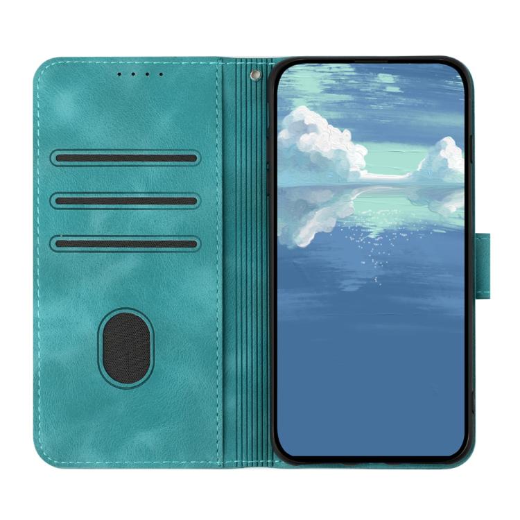 For iPhone 17 Pro Line Pattern Skin Feel Leather Phone Case(Light Blue) - free shipping - PMc TechLife - Order now!