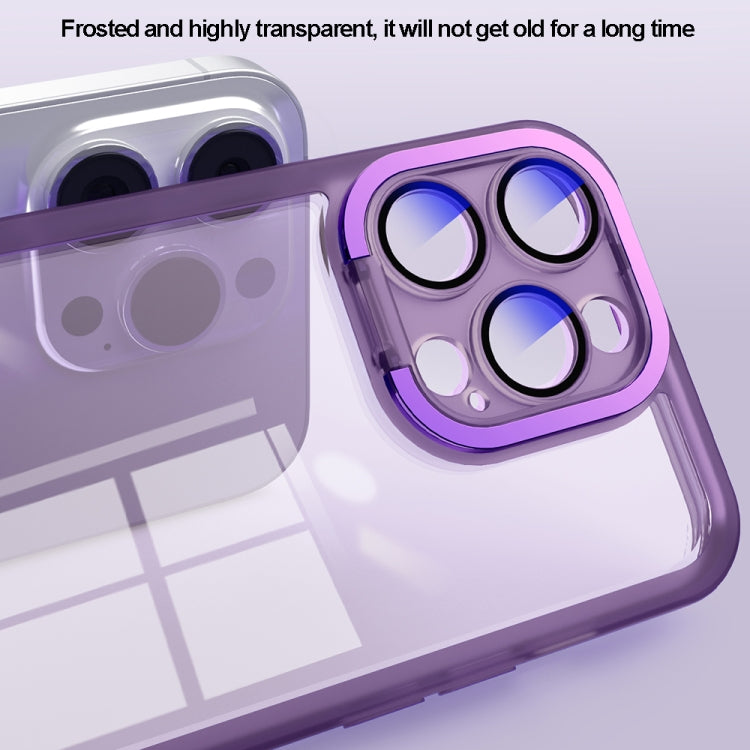 For iPhone 15 Plus Invisible Lens Bracket Matte Transparent MagSafe Phone Case(Pink) - iPhone 15 Plus Cases by PMC TechLife | Online Shopping South Africa | PMC TechLife
