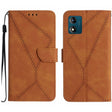For Motorola Moto E13 4G Stitching Embossed Leather Phone Case(Brown) - free shipping - PMC TechLife - Order now!
