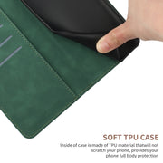 For Motorola Moto E13 4G Stitching Embossed Leather Phone Case(Green)