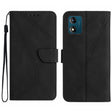 For Motorola Moto E13 4G Stitching Embossed Leather Phone Case(Black) - free shipping - PMC TechLife - Order now!