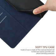 For Motorola Moto E13 4G Stitching Embossed Leather Phone Case(Blue)