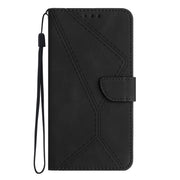 For Motorola Moto E22 / E22i 4G Stitching Embossed Leather Phone Case(Black)