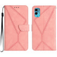 For Motorola Moto E22S / G22 4G Stitching Embossed Leather Phone Case(Pink) - free shipping - PMC TechLife - Order now!