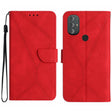 For Motorola Moto G Power 2022 Stitching Embossed Leather Phone Case(Red) - free shipping - PMC TechLife - Order now!