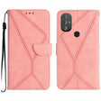 For Motorola Moto G Power 2022 Stitching Embossed Leather Phone Case(Pink) - free shipping - PMC TechLife - Order now!