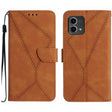 For Motorola Moto G Stylus 5G 2023 Stitching Embossed Leather Phone Case(Brown) - free shipping - PMC TechLife - Order now!