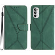 For Motorola Moto G52J Stitching Embossed Leather Phone Case(Green) - free shipping - PMC TechLife - Order now!
