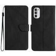 For Motorola Moto G52J Stitching Embossed Leather Phone Case(Black) - free shipping - PMC TechLife - Order now!