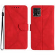 For Motorola Moto G72 4G Stitching Embossed Leather Phone Case(Red) - free shipping - PMC TechLife - Order now!