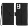 For Motorola Moto G73 5G Stitching Embossed Leather Phone Case(Black) - free shipping - PMC TechLife - Order now!