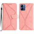 For Motorola Moto G14 Stitching Embossed Leather Phone Case(Pink) - free shipping - PMC TechLife - Order now!
