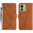 For Motorola Edge 40 Stitching Embossed Leather Phone Case(Brown) - free shipping - PMC TechLife - Order now!