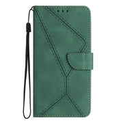 For Motorola Edge 40 Stitching Embossed Leather Phone Case(Green)